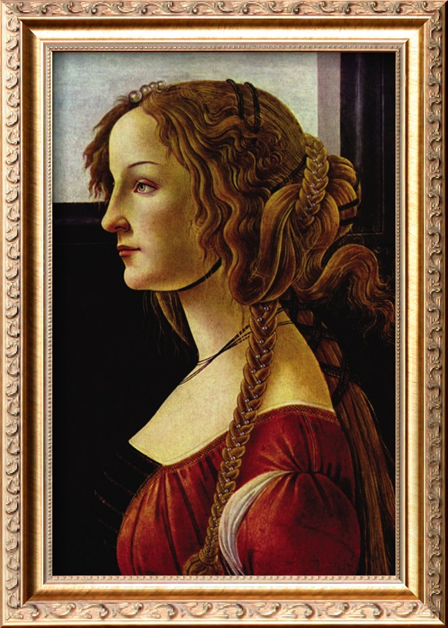 Portrait Of Simonetta Vespucci - Sandro Botticelli painting on canvas